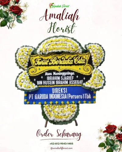 Papan Bunga Duka di Pucangsongo